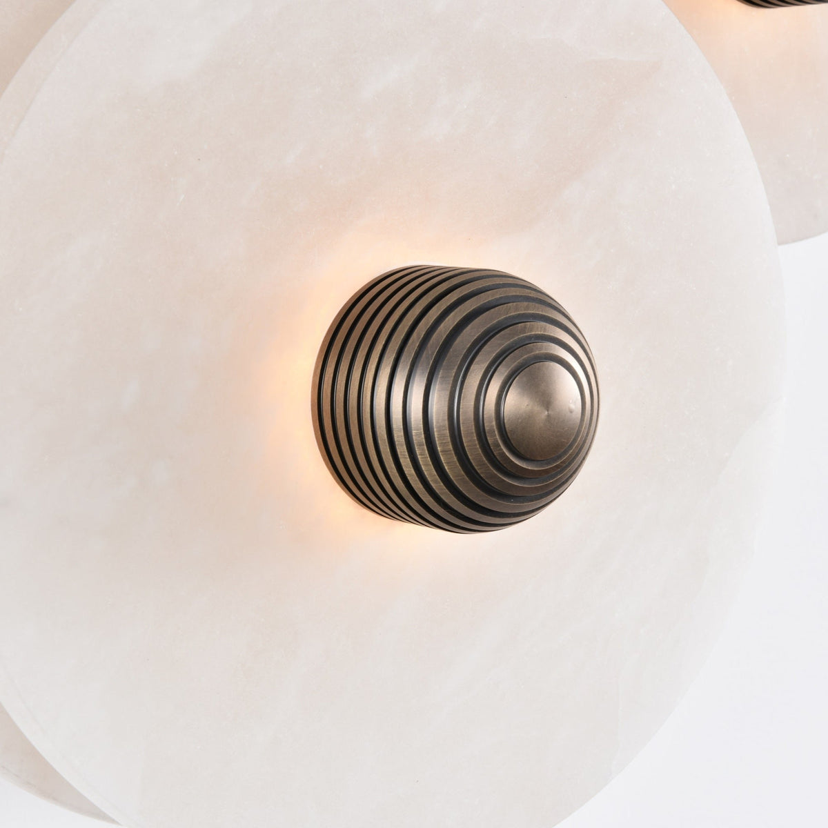 Albireria Minimalist Alabaster Ceiling Light