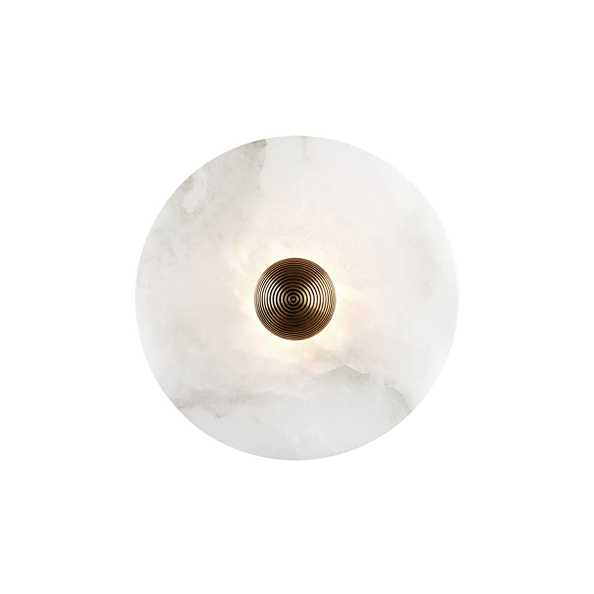 Apollo Round Alabaster Wall Lamp