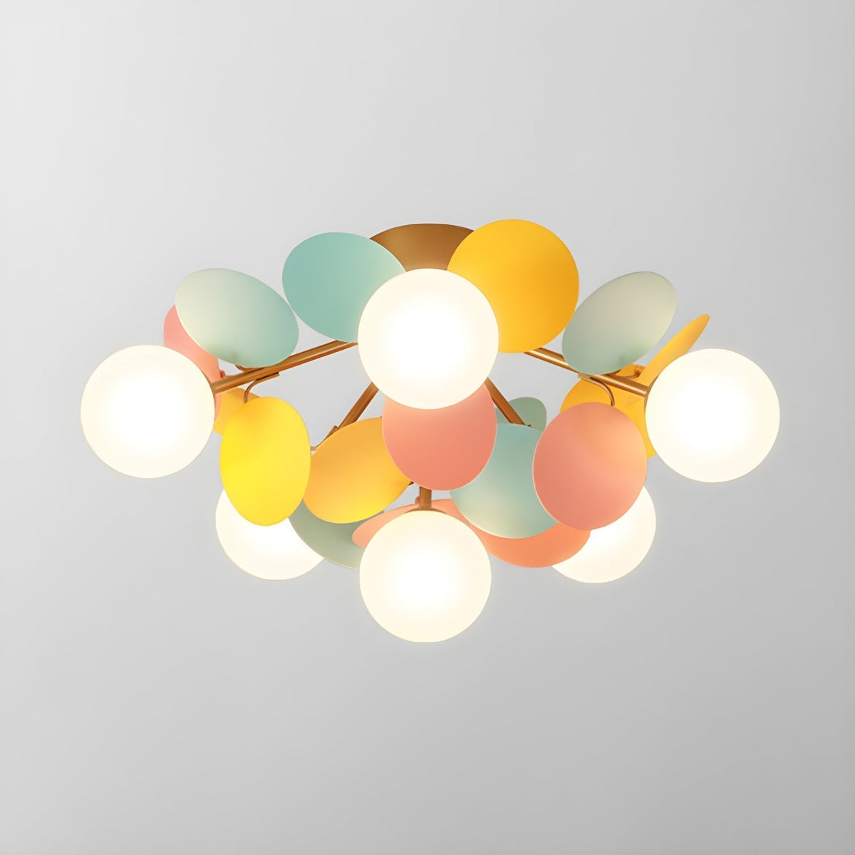 Renanina Ceiling Lamp Round Macaron with Pastel Colors
