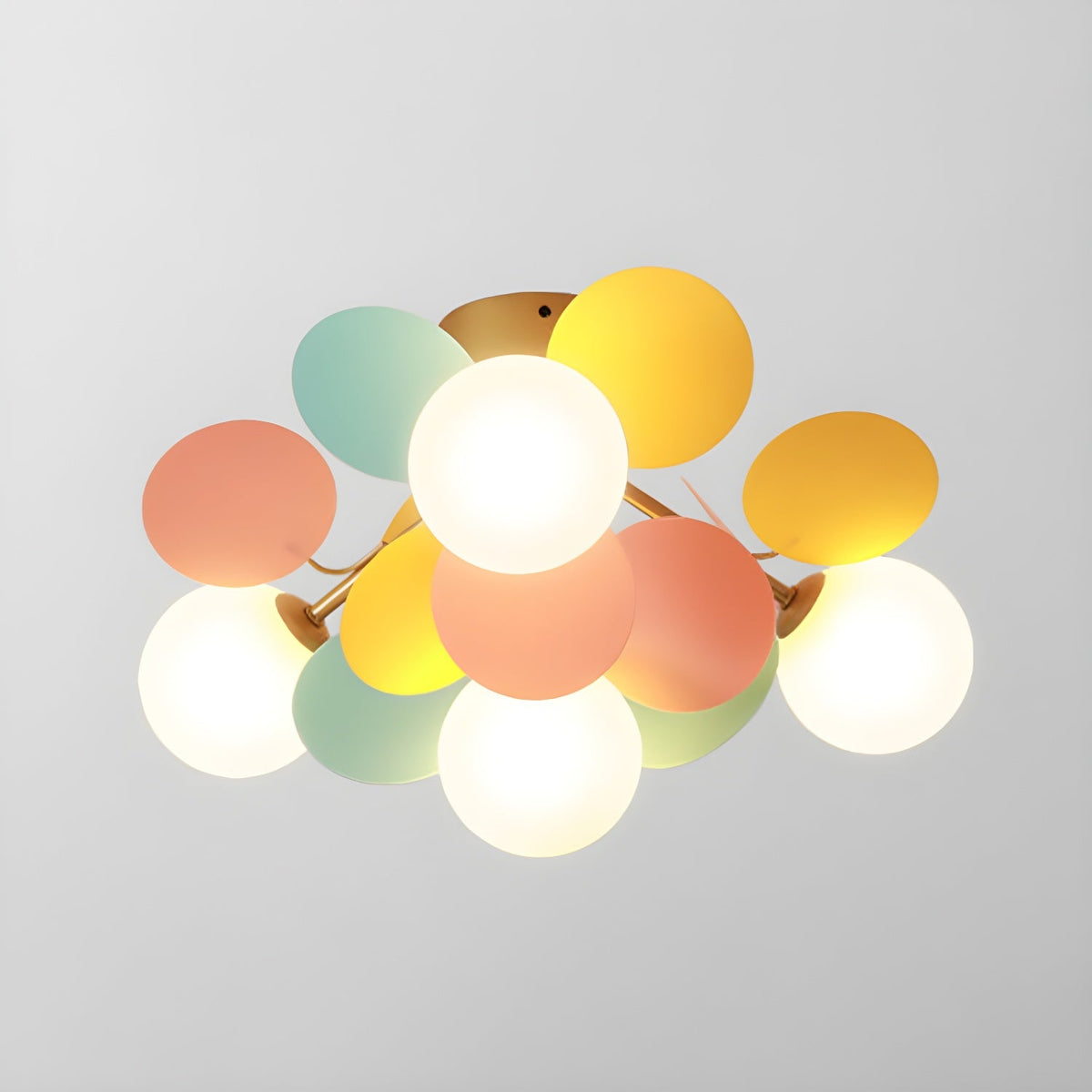 Renanina Ceiling Lamp Round Macaron with Pastel Colors