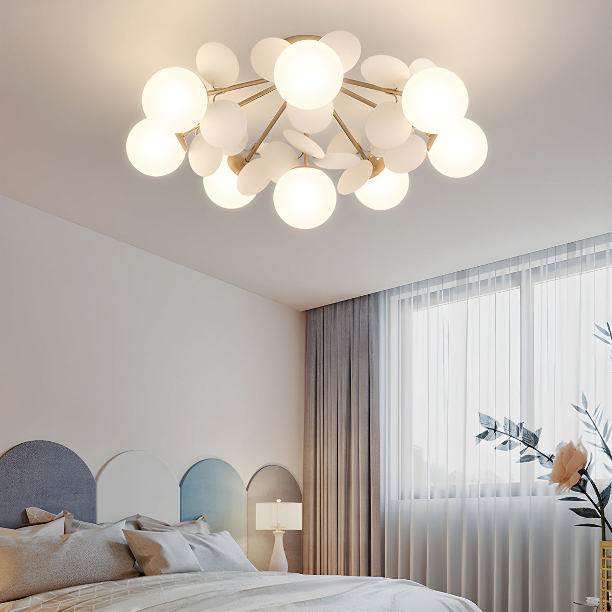 Renanina Ceiling Lamp Round Macaron with Pastel Colors