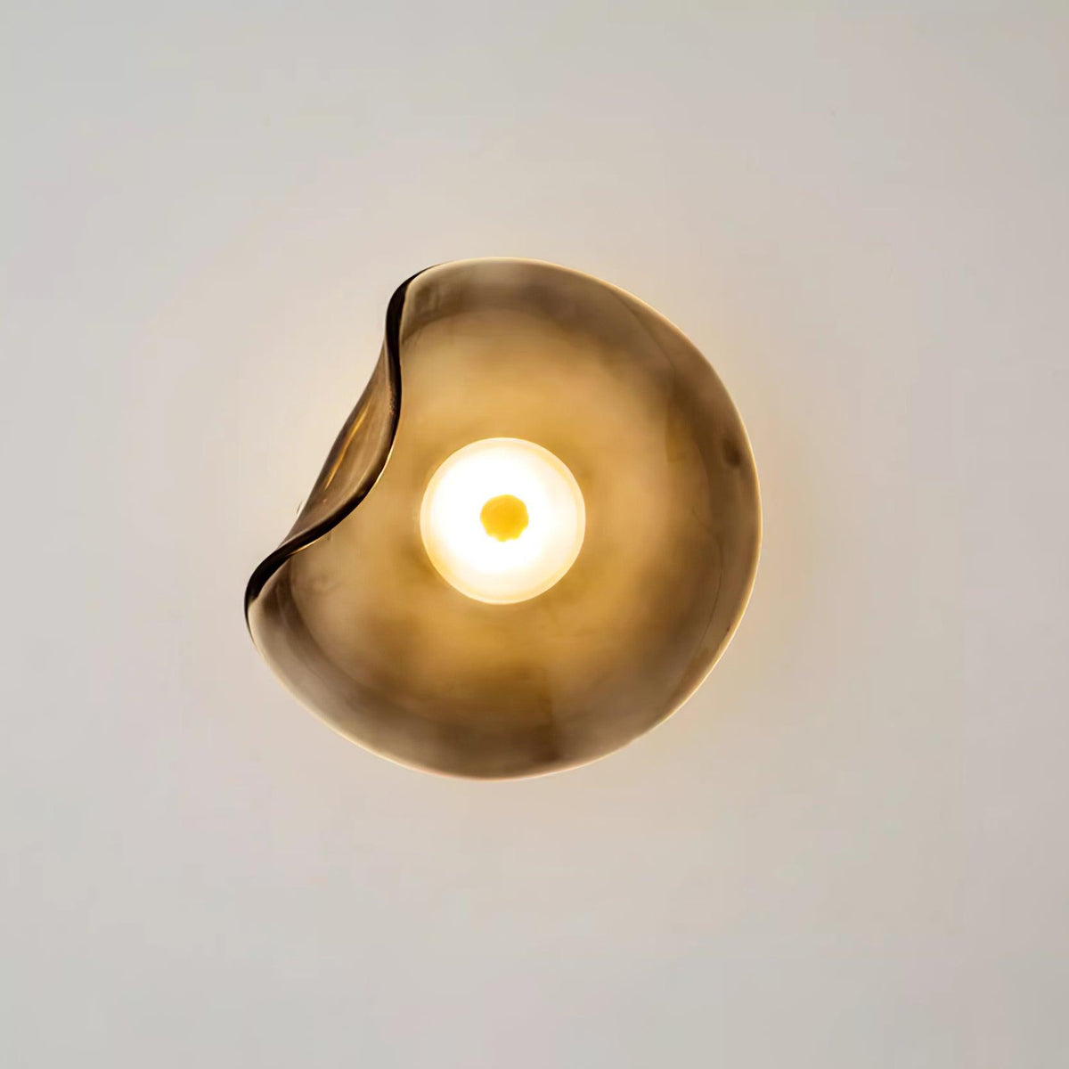 Kira Amber Glass Wall Light