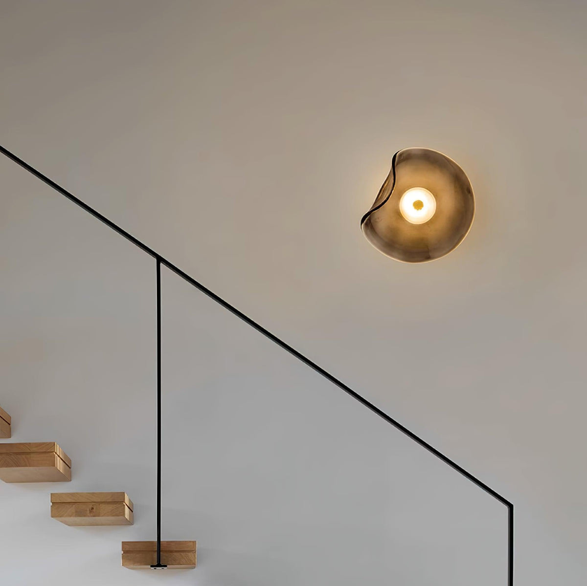 Kira Amber Glass Wall Light