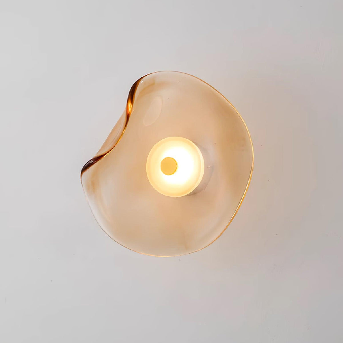 Kira Amber Glass Wall Light