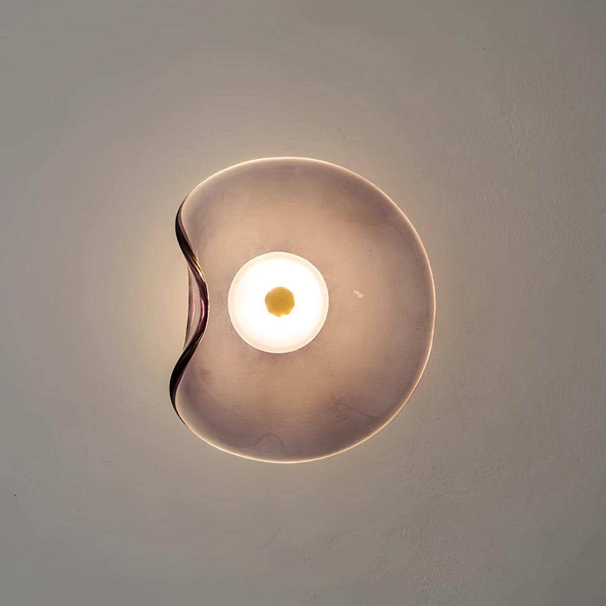 Kira Amber Glass Wall Light