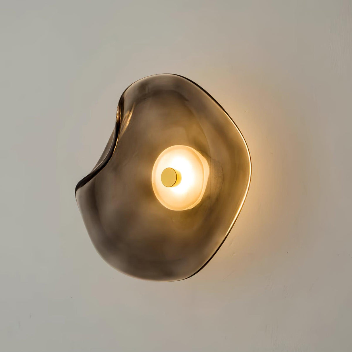 Kira Amber Glass Wall Light