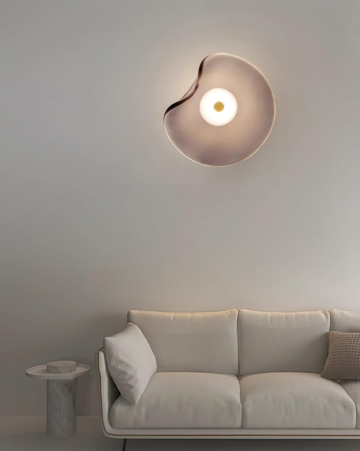 Kira Amber Glass Wall Light