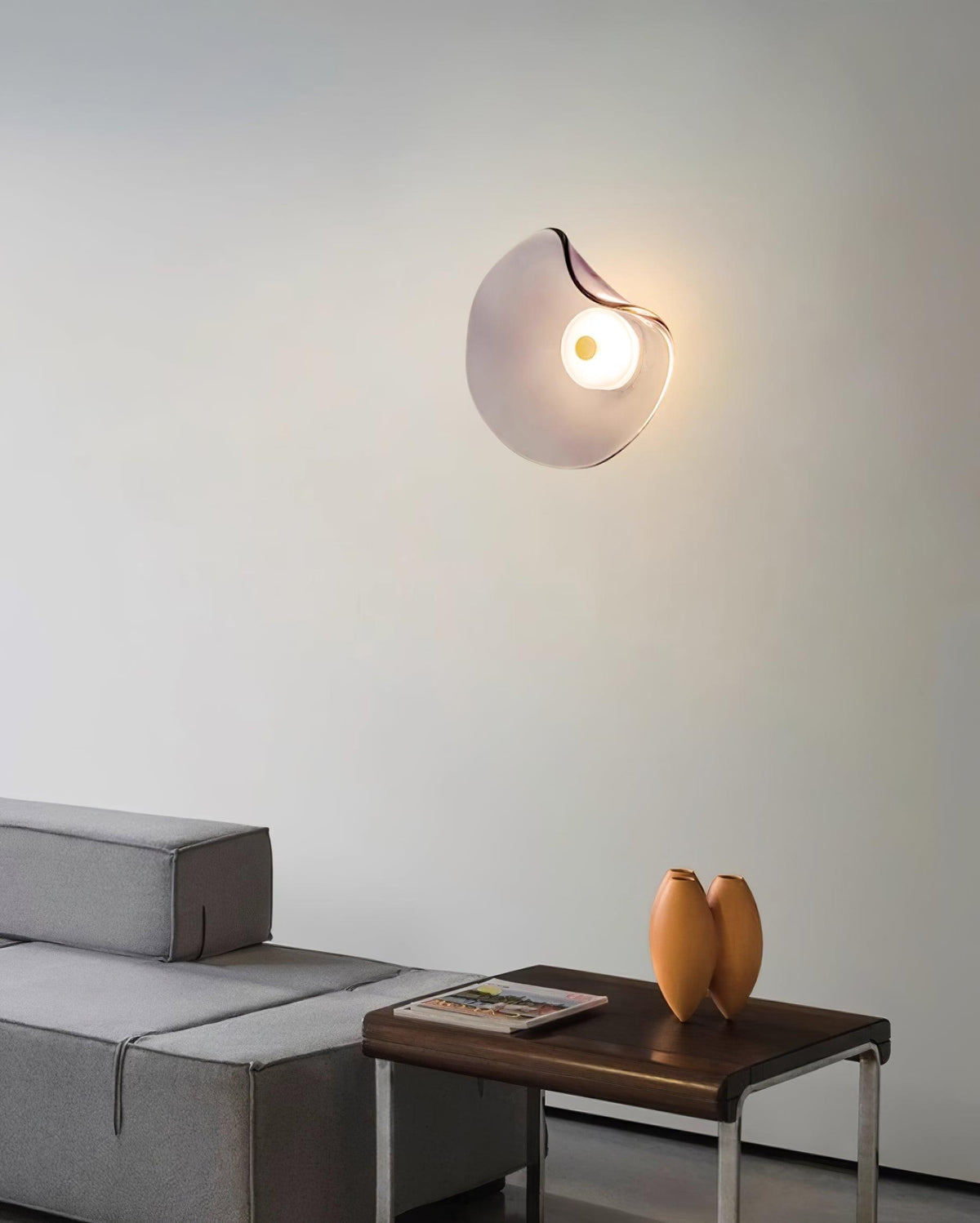 Kira Amber Glass Wall Light