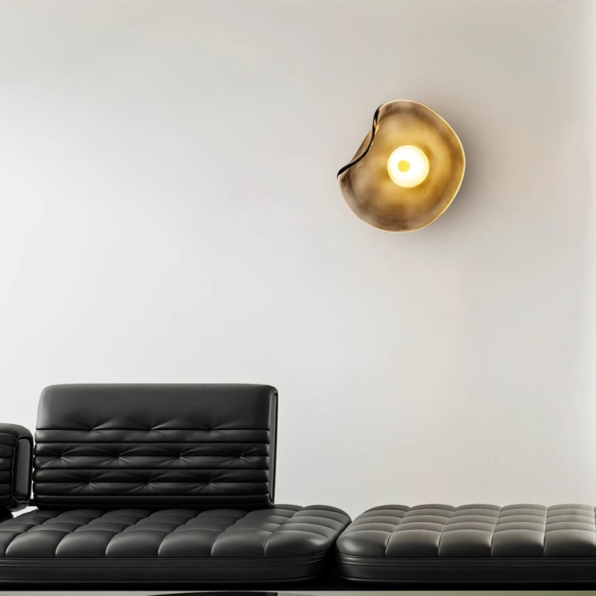 Kira Amber Glass Wall Light