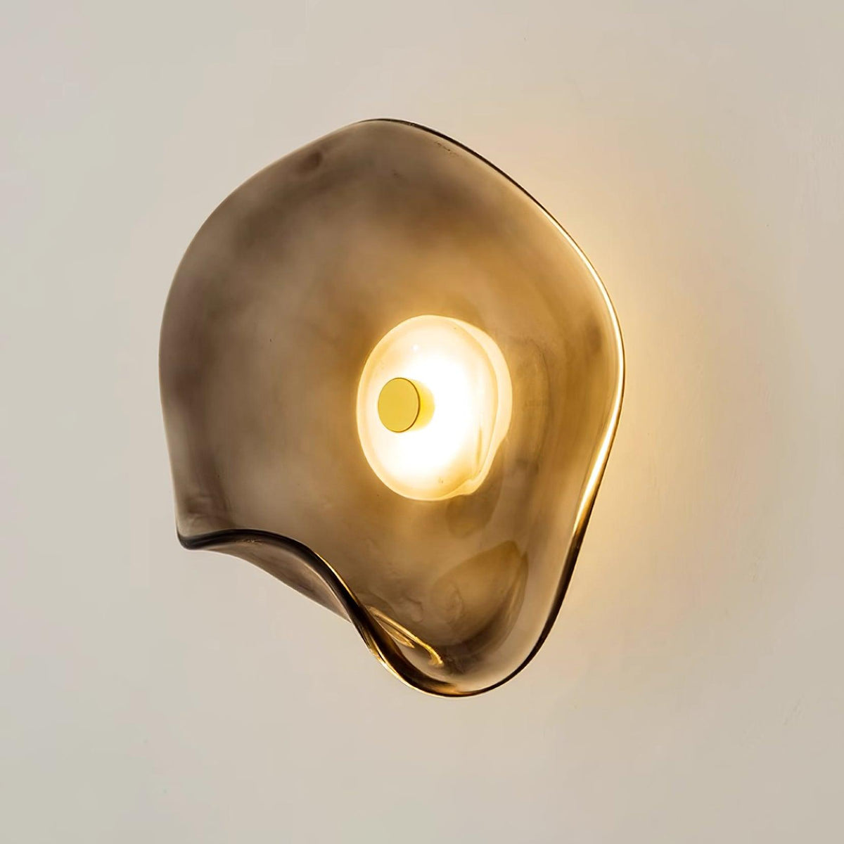 Kira Amber Glass Wall Light