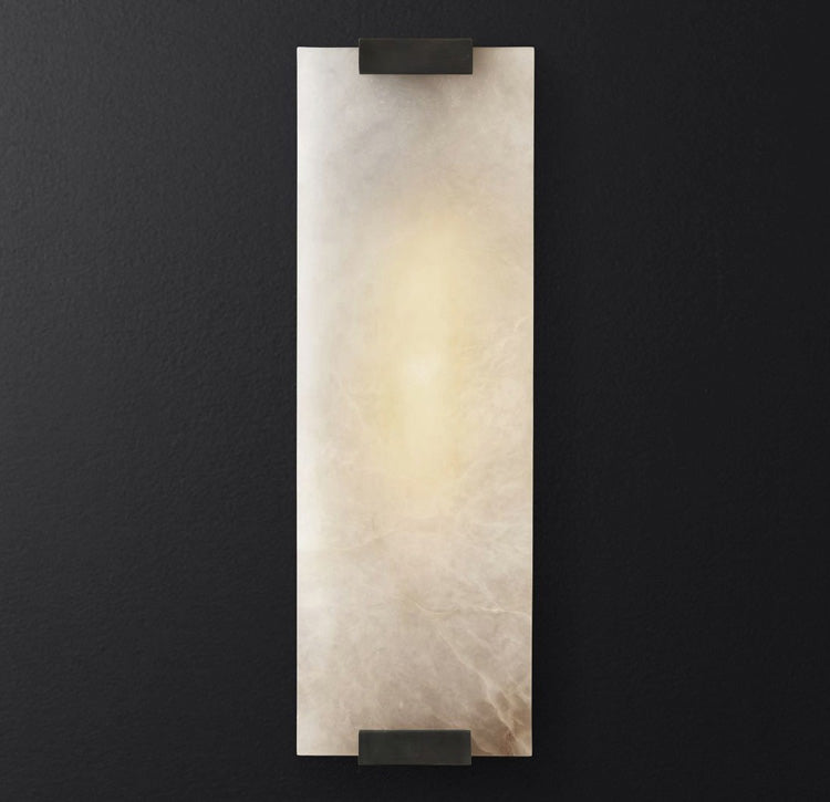 Velen Wall Lamp Alabaster Panel Glow