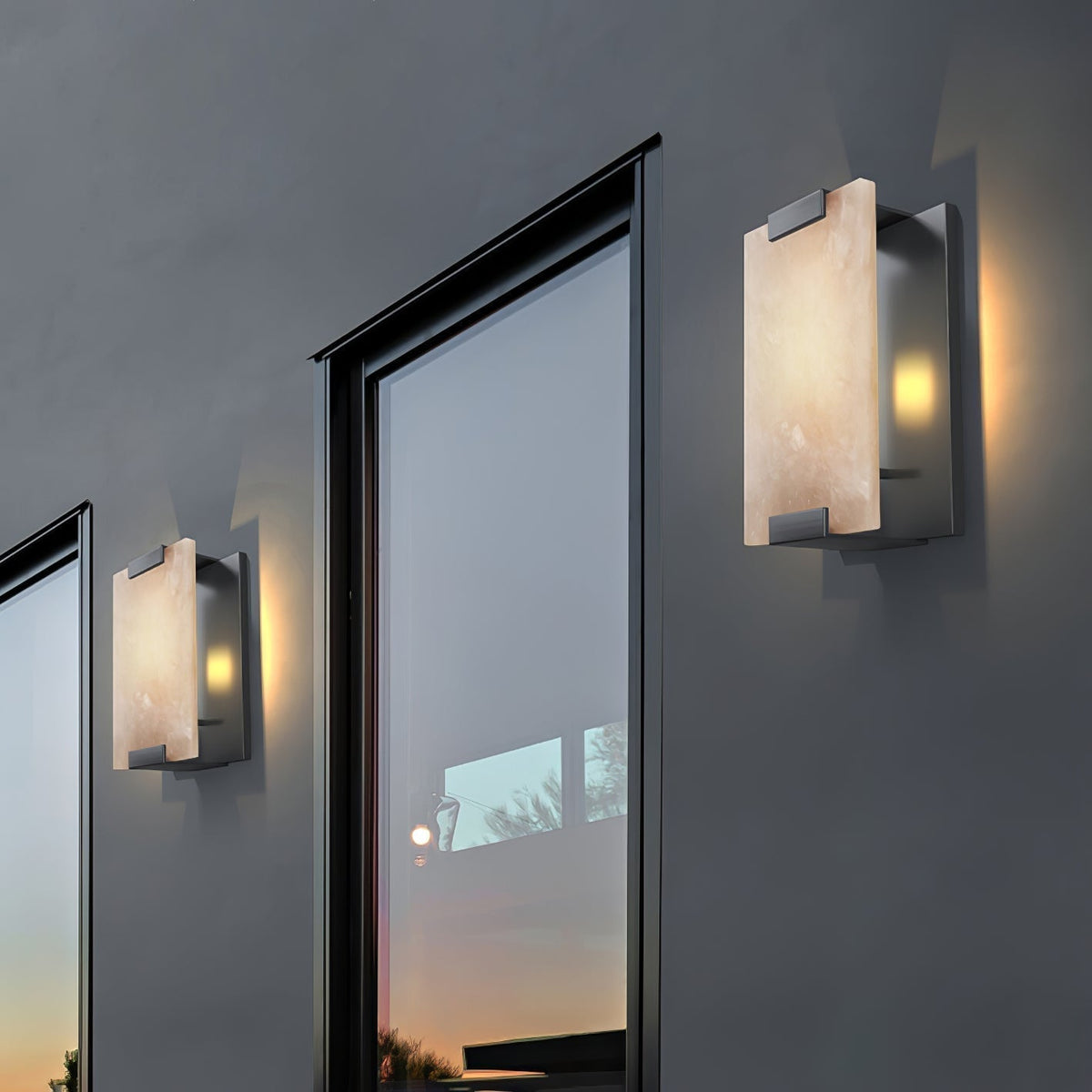 Velen Wall Lamp Alabaster Panel Glow