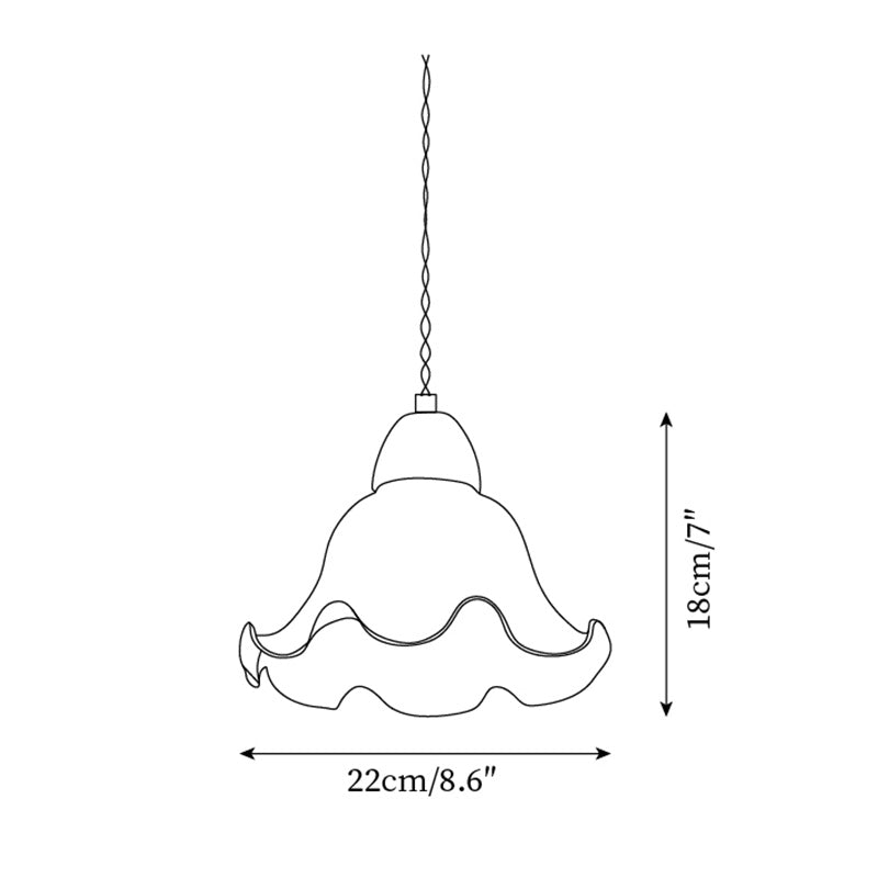 Glyna Wavy Pendant Light