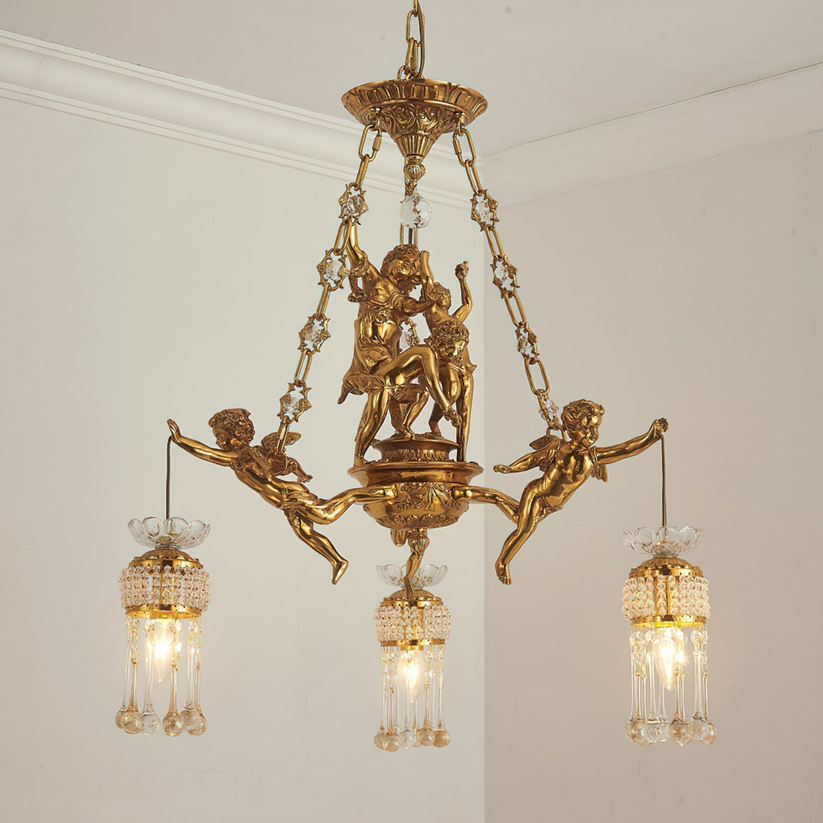 Solelora Ruth Brass Chandelier