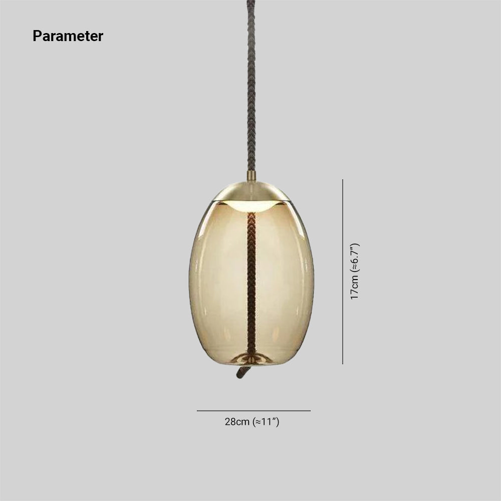 Todunal Nordic LED Pendant Light, Decorative Glass