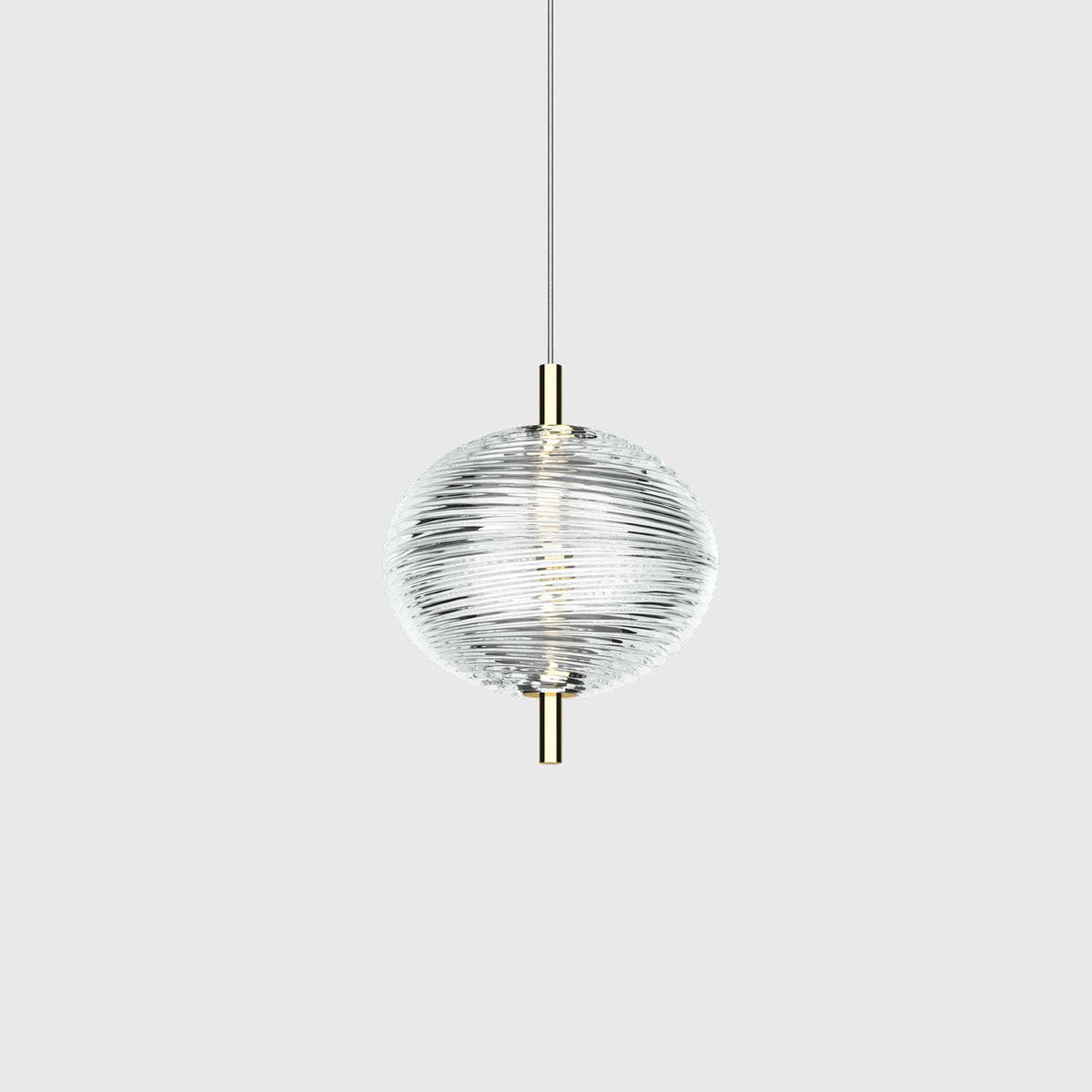 Mibiver Designer Art Modern Pendant Light, Black/Gold