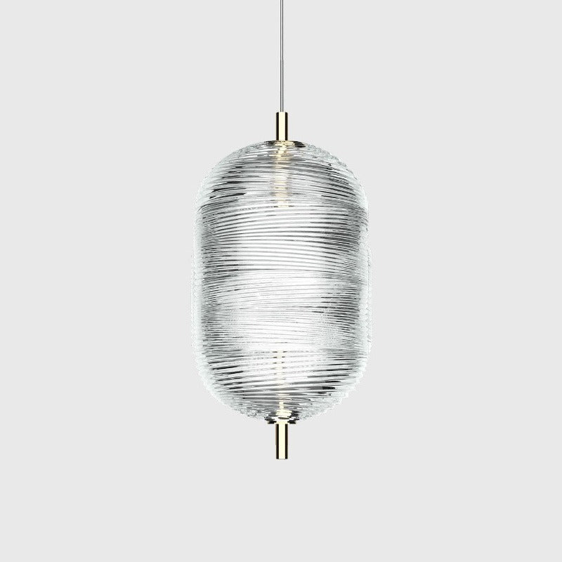 Mibiver Designer Art Modern Pendant Light, Black/Gold