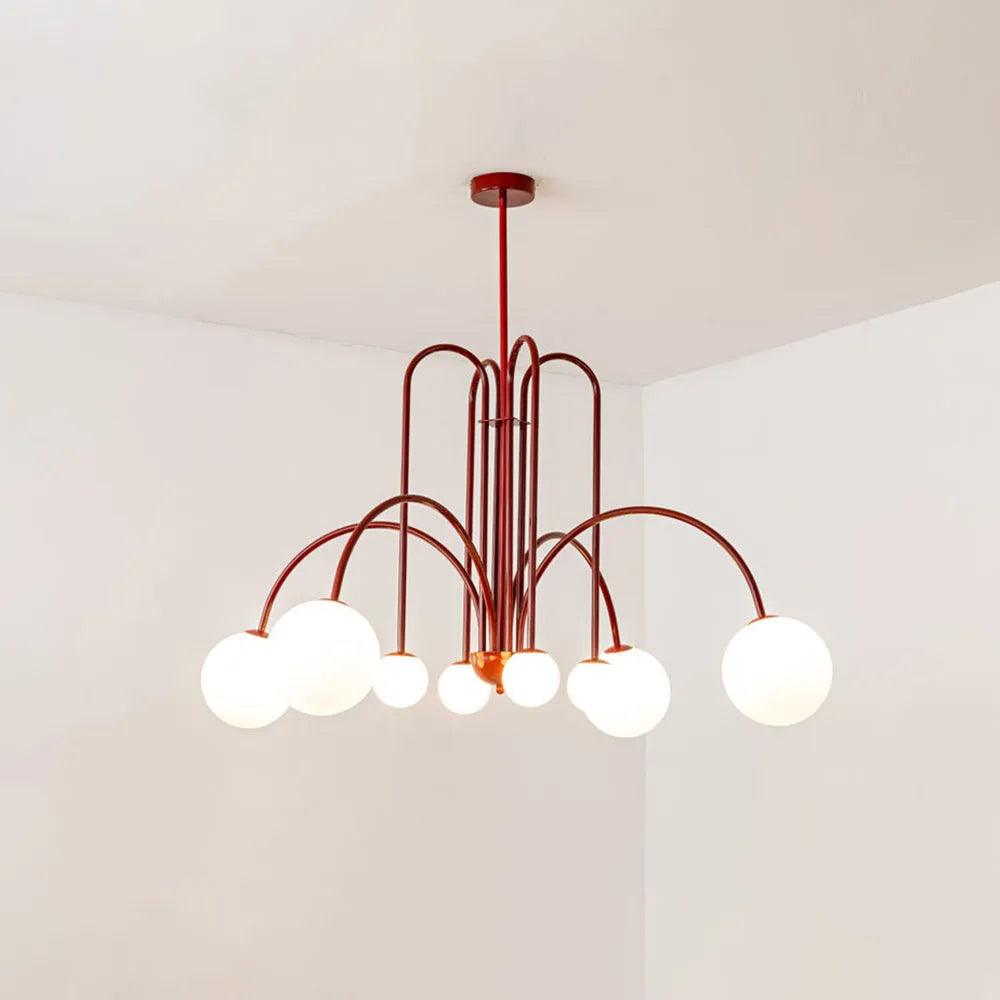 Arvyn Pendant Light Double Layer Glass Bubble-Neutral Decor