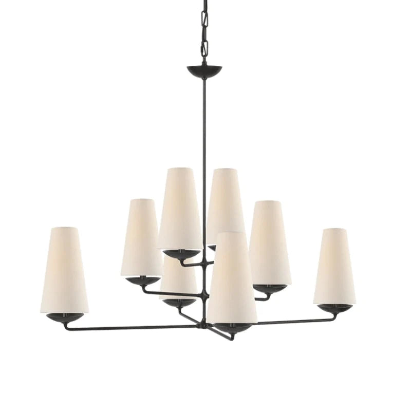 Warubis Vintage LED Chandeliers White Black Bedroom Kitchen