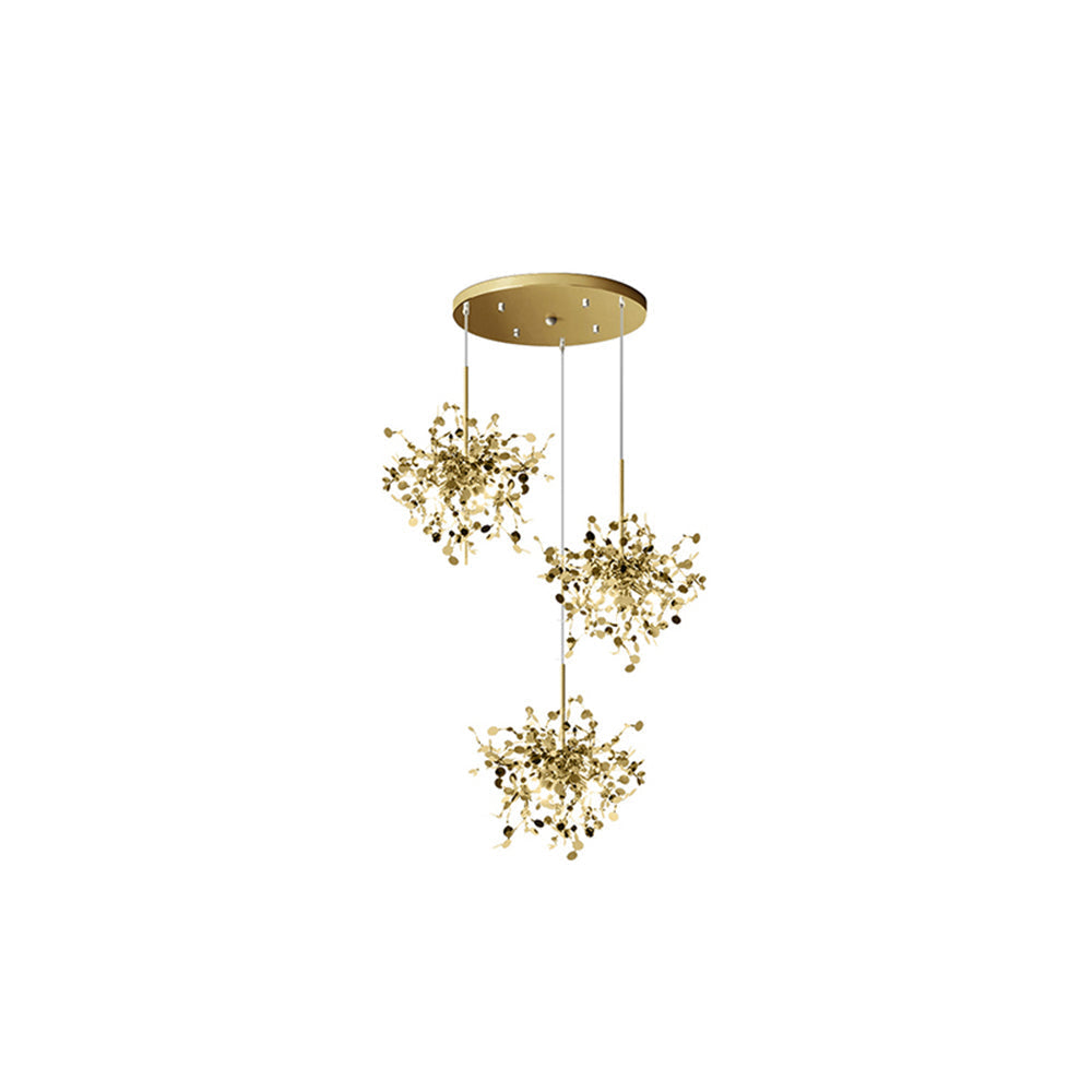 Tokumik Artsy Classy Cluster Fireworks Pendant Light, Stainless steel