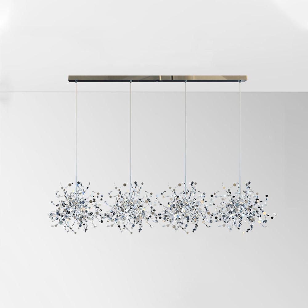 Tokumik Artsy Classy Cluster Fireworks Pendant Light, Stainless steel