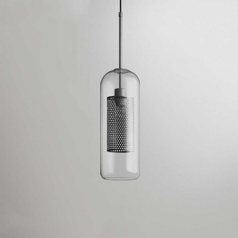 Nerel Contemporary Golden Pendant Light, Glass, Globe/Cylindric-Neutral Decor
