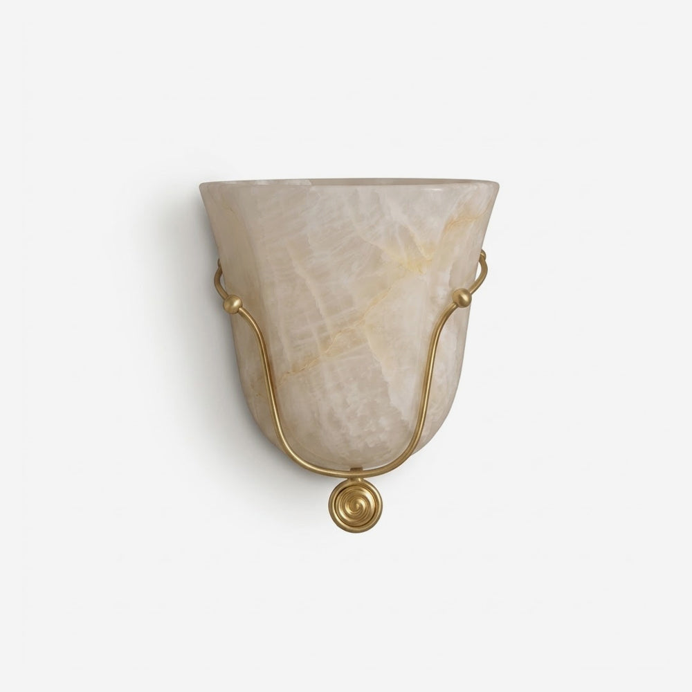 Perrincombe Alabaster Wall Sconce