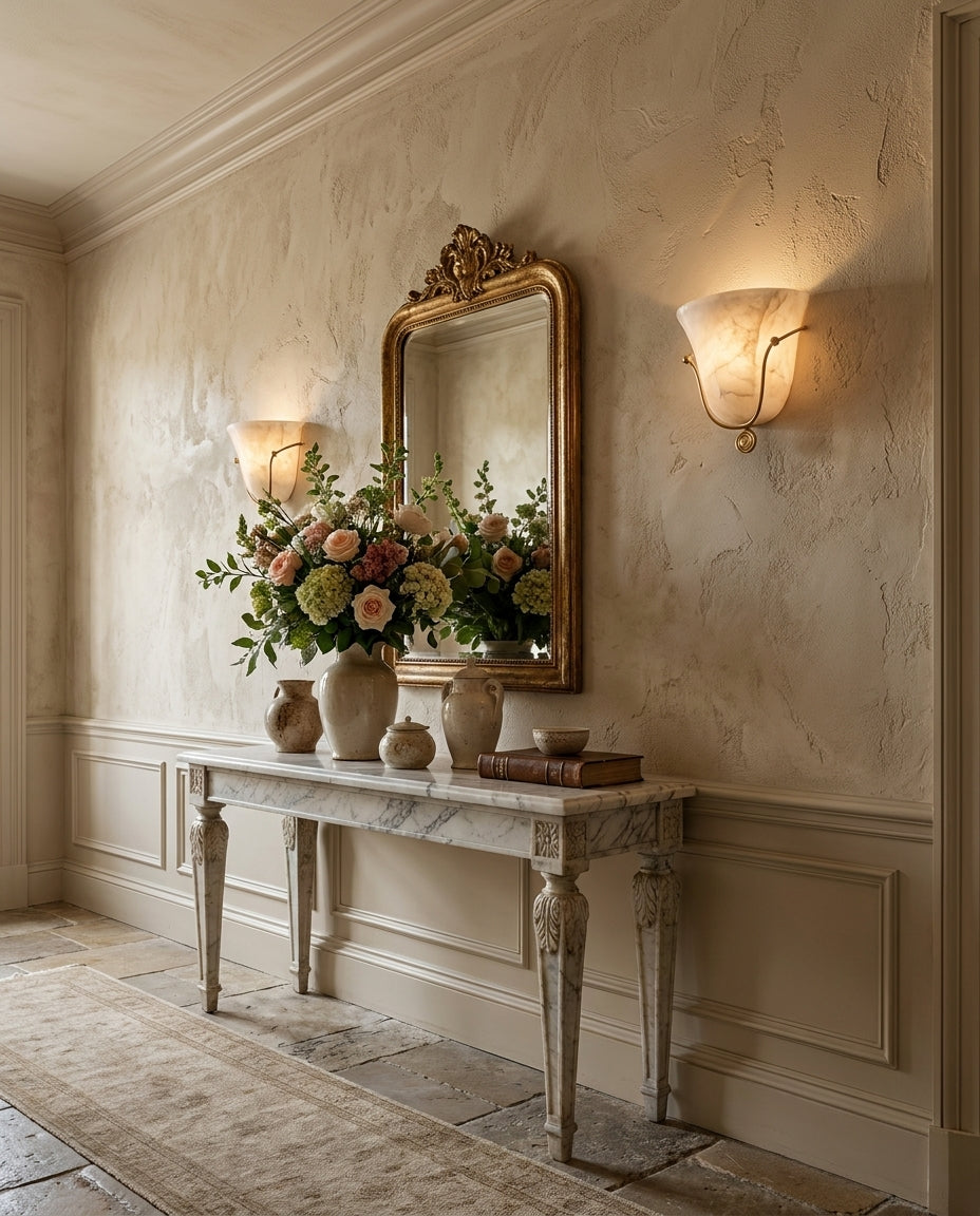 Perrincombe Alabaster Wall Sconce