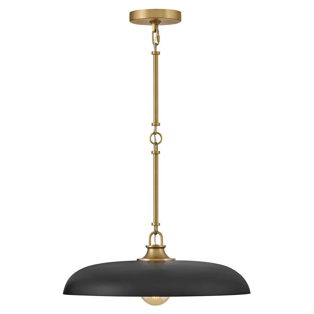 Saucer Vintage Brass Pendant Lamp