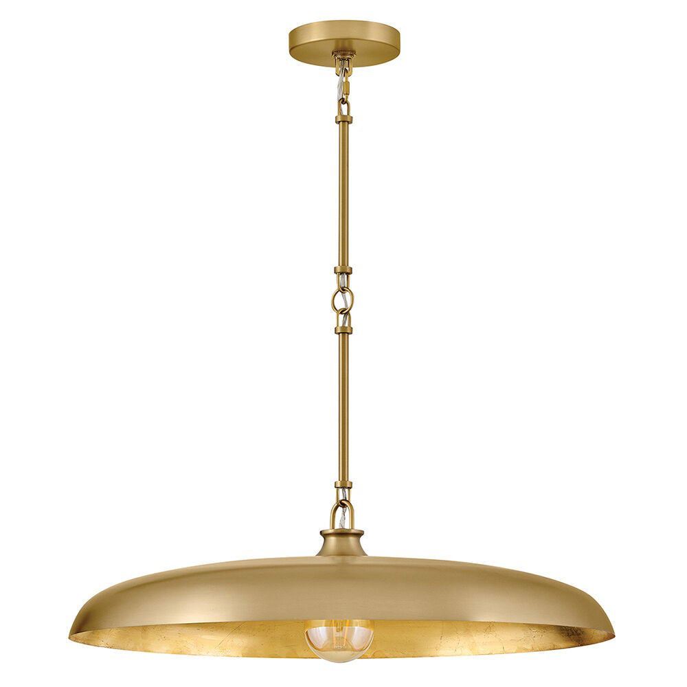 Saucer Vintage Brass Pendant Lamp