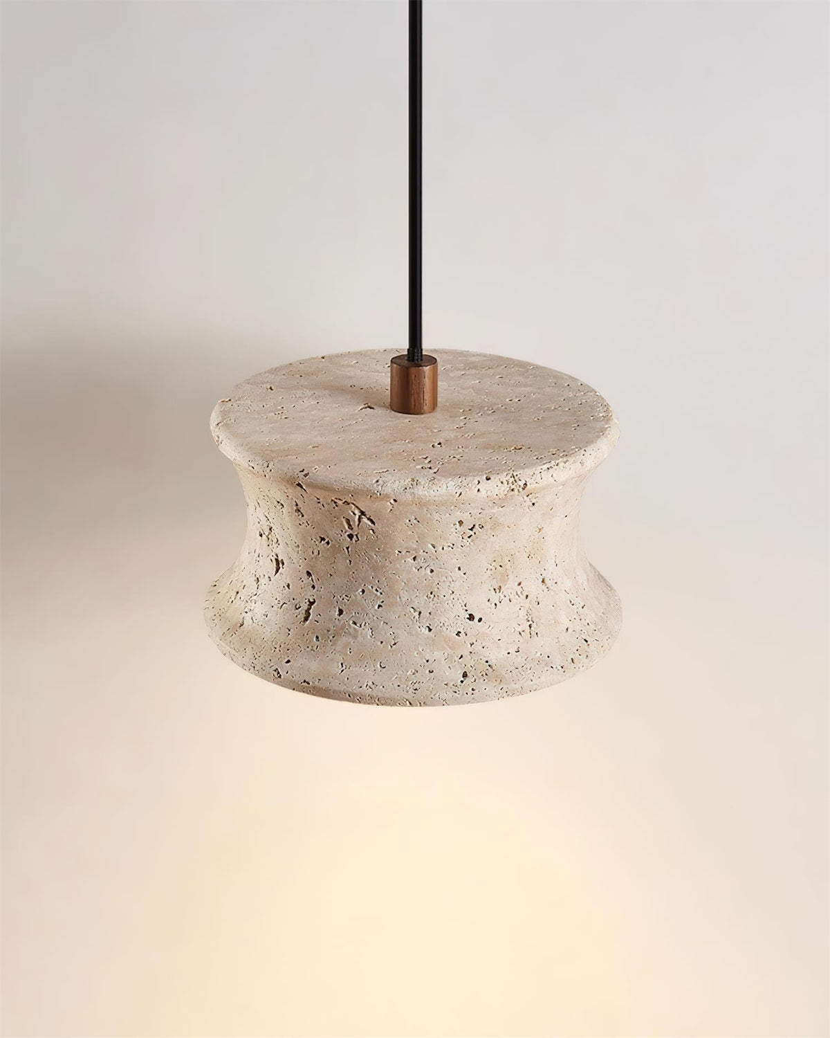 Noreria Pendant Lamp Travertine Sculptural