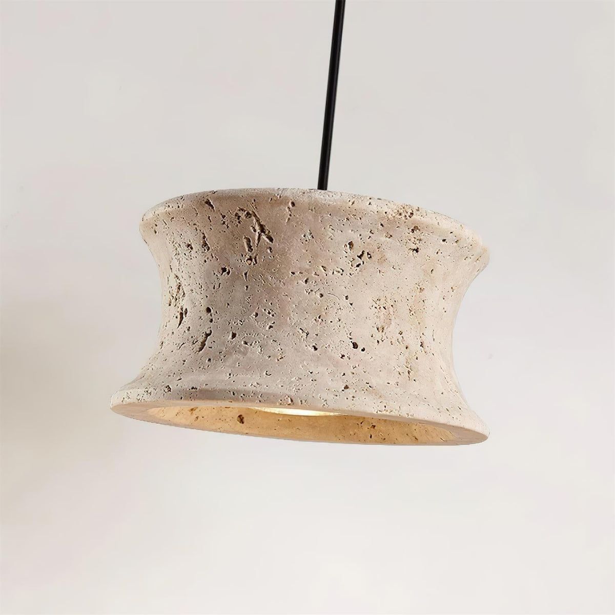 Noreria Pendant Lamp Travertine Sculptural