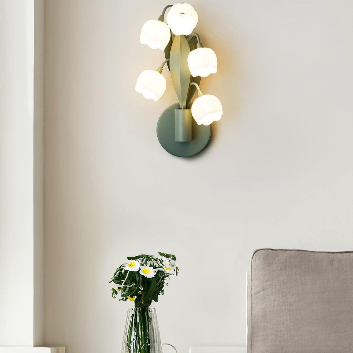 Didasos Natural Orchid Indoor Wall Lamp
