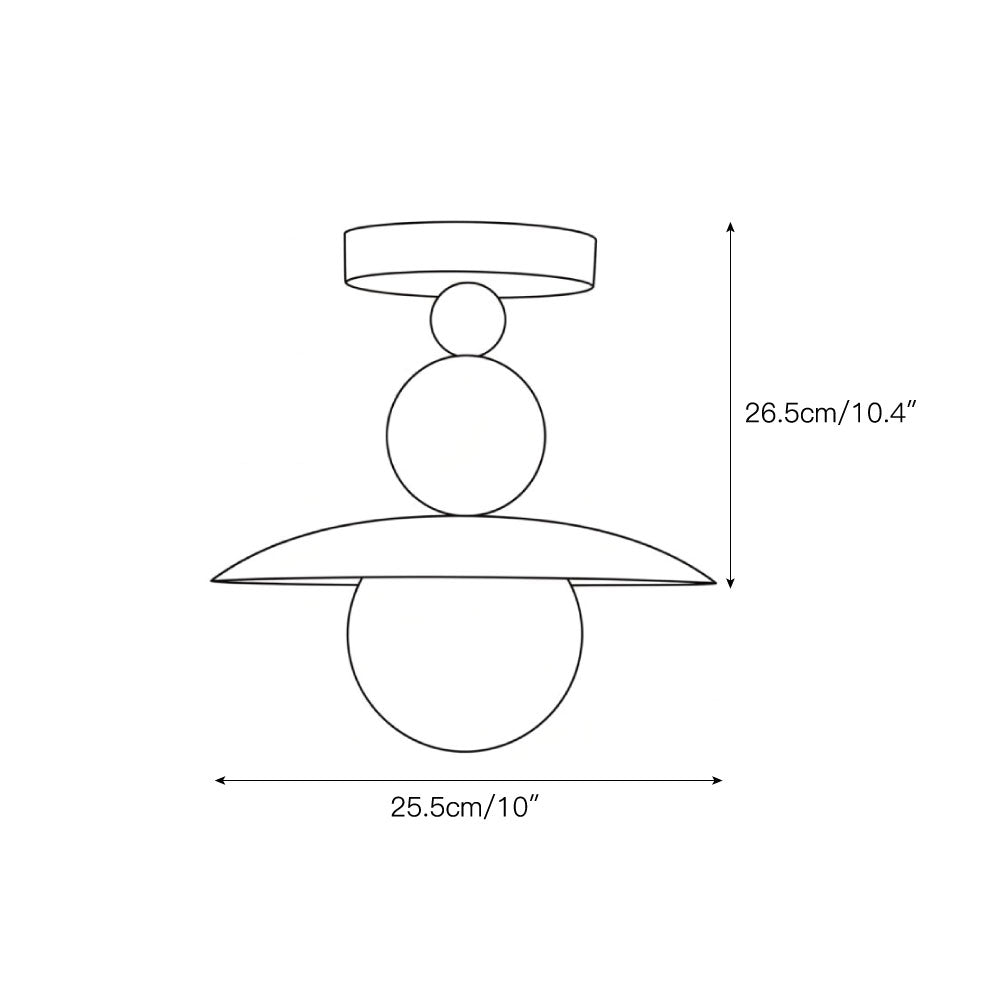 Rivuian Semi-Flush Mount Light