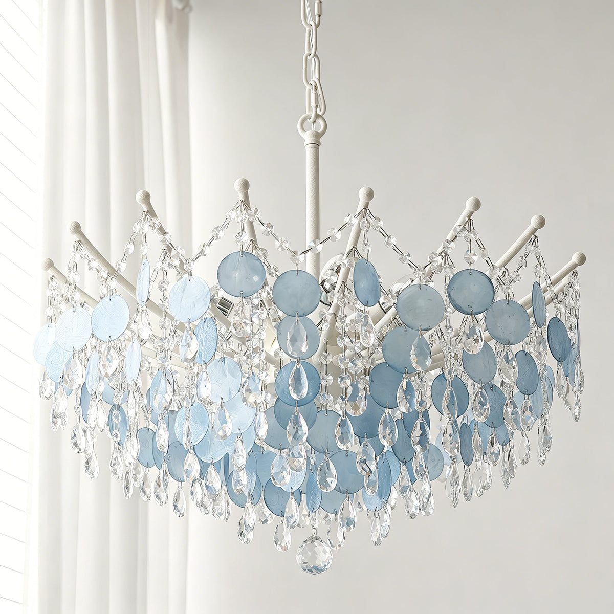 Avenorira Capiz Bead Chandelier