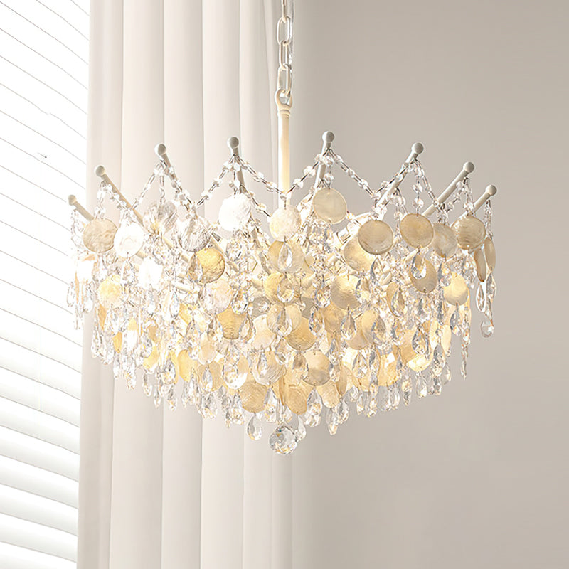 Avenorira Capiz Bead Chandelier