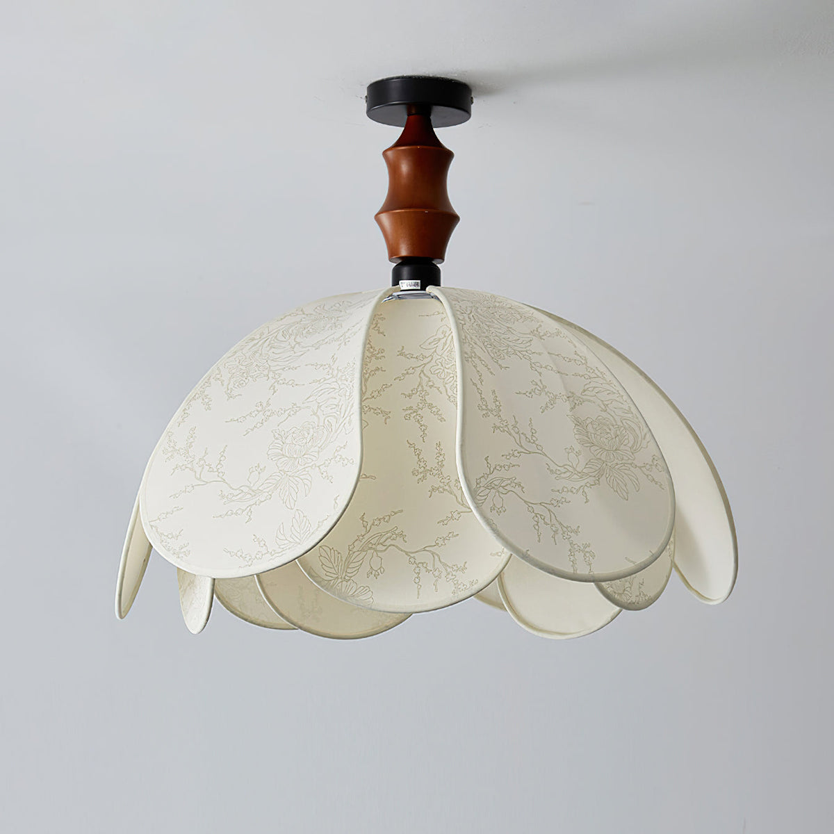 Boho Scalloped Fabric Ceiling Light
