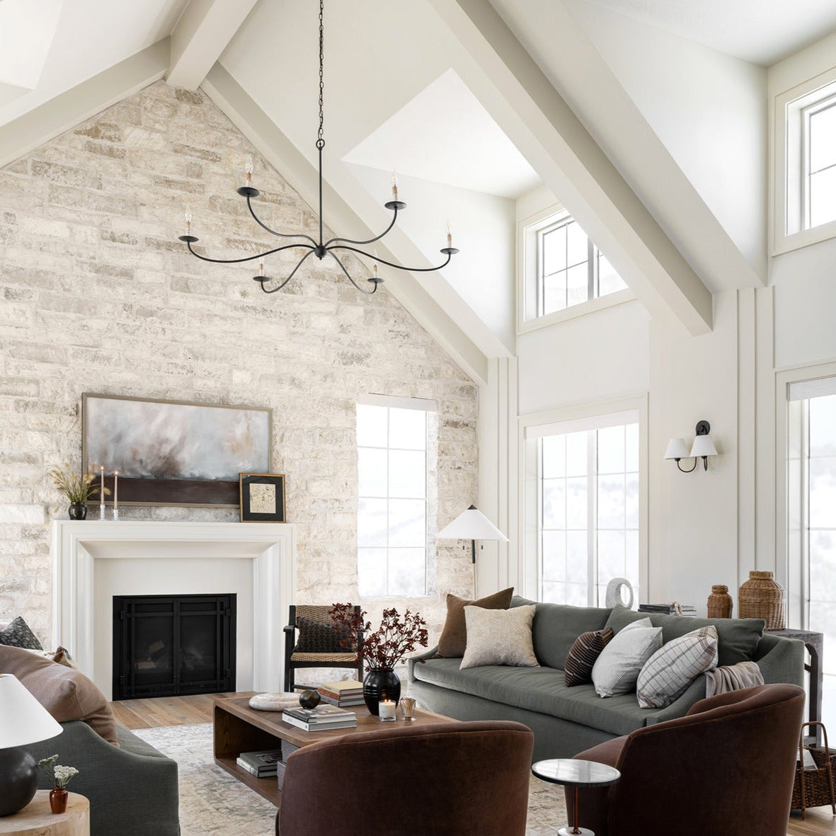 Zinodis Chandeliers Candle-style Farmhouse