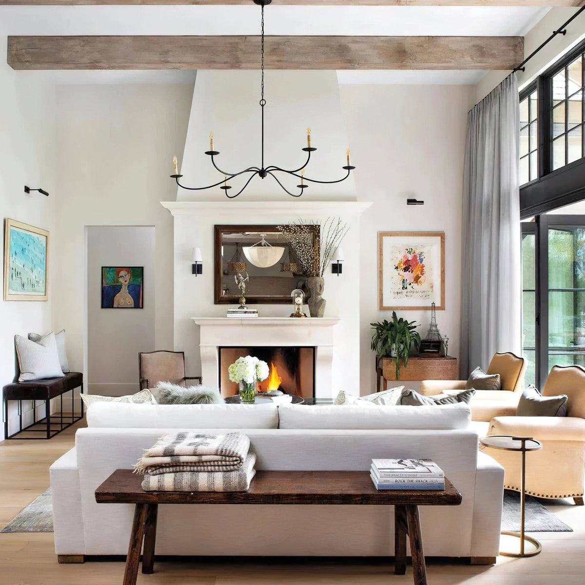 Zinodis Chandeliers Candle-style Farmhouse