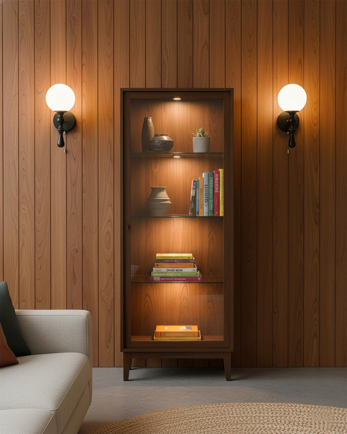Walnut Wall Lamp