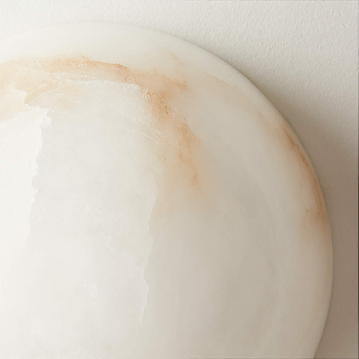 Elvar Semicircular Minimalist Alabaster Ceiling Light