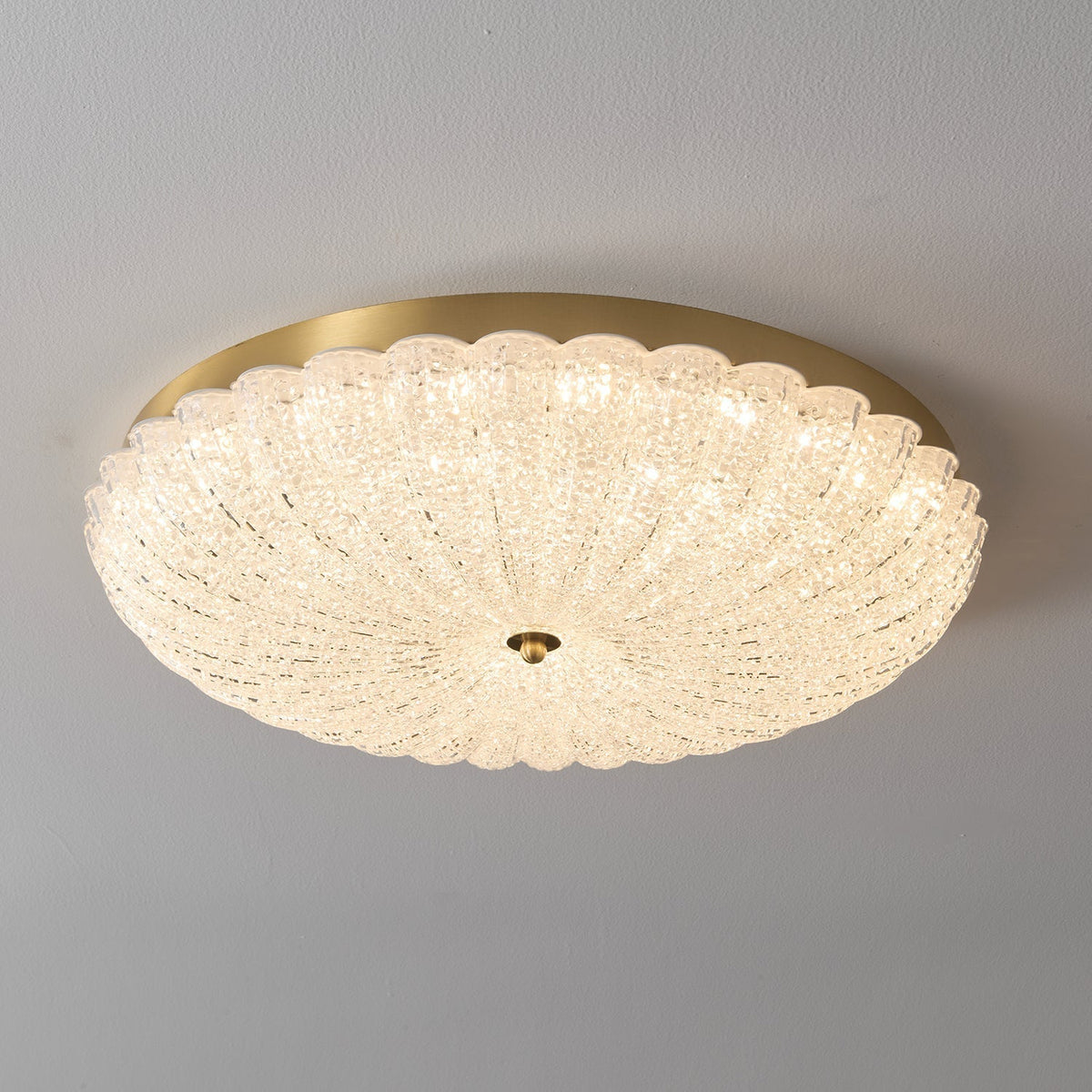 Celeria Premium Nordic Art Brass Glass Ceiling Lamp