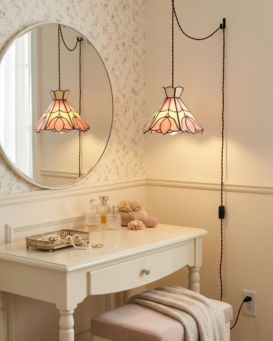 Cireielle Tiffany Plug In Pendant Light