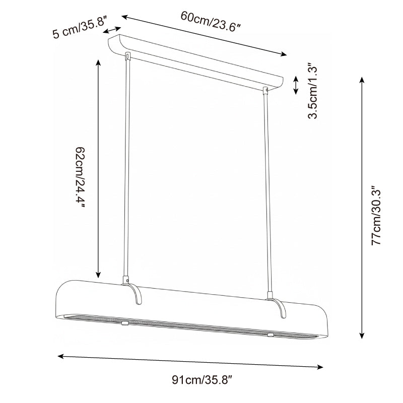 Teriiina Linear Pendant Light