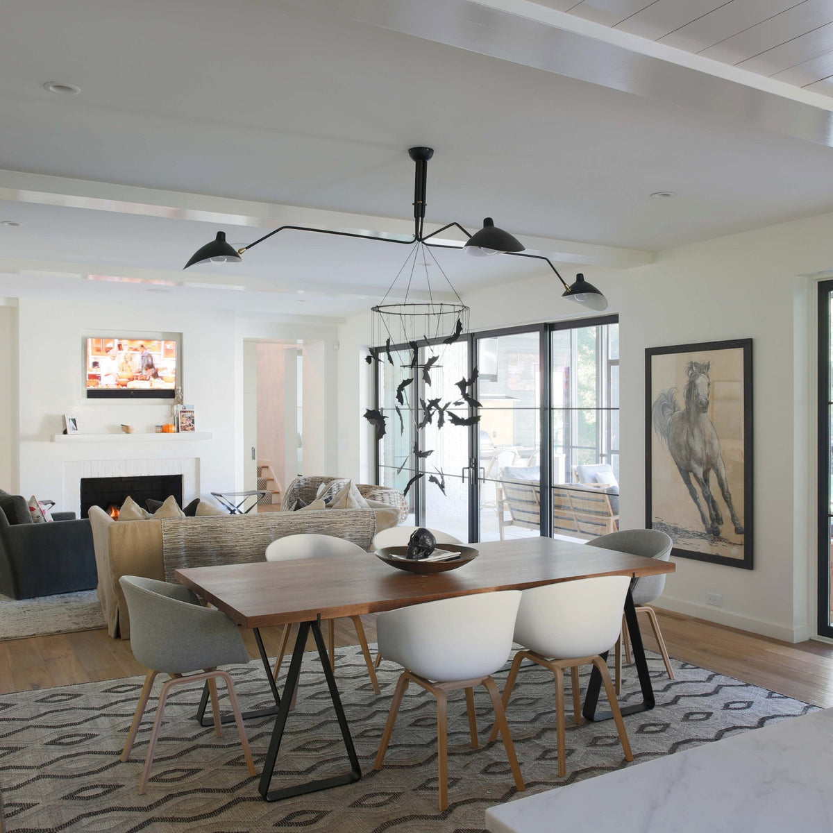 Renuelle Ceiling Light Three Arm Minimalist