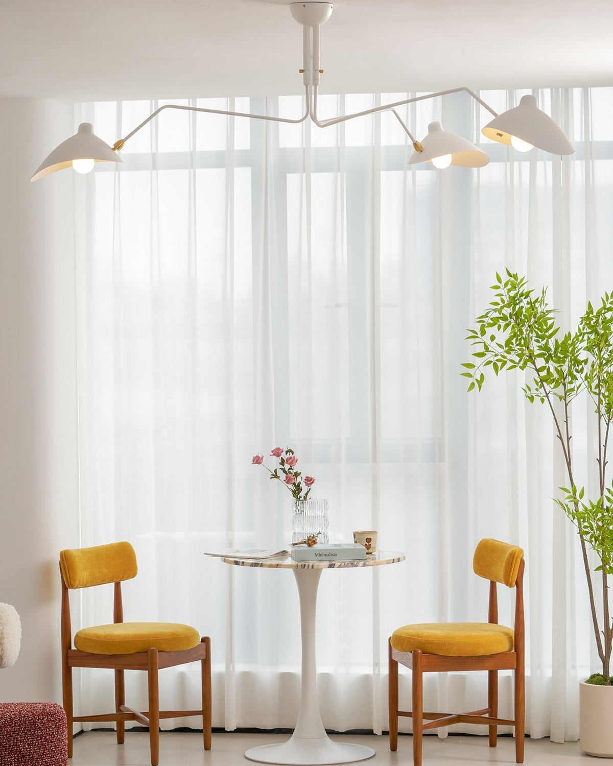 Renuelle Ceiling Light Three Arm Minimalist