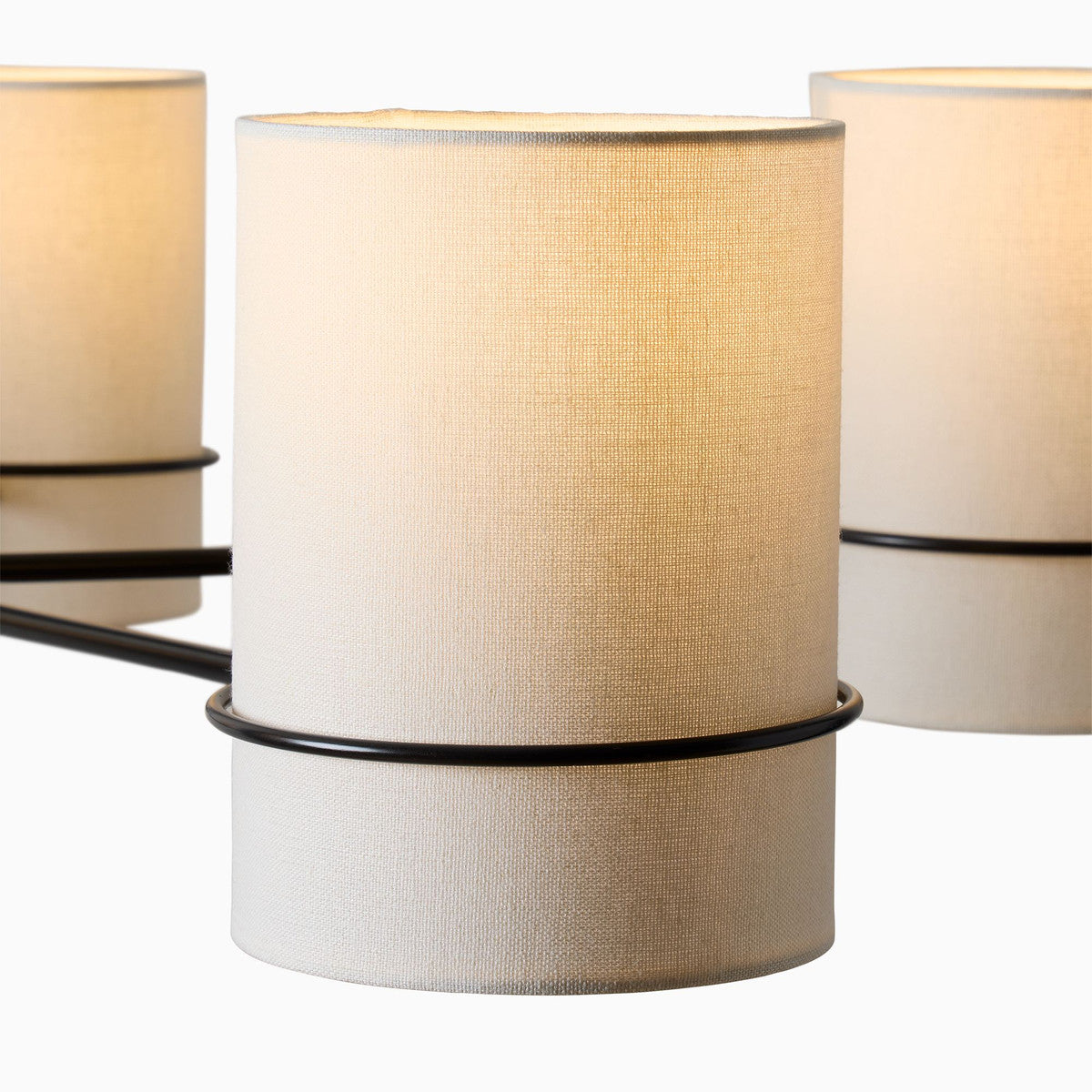 Eurvinel Nordic Art Brass Fabric Chandelier