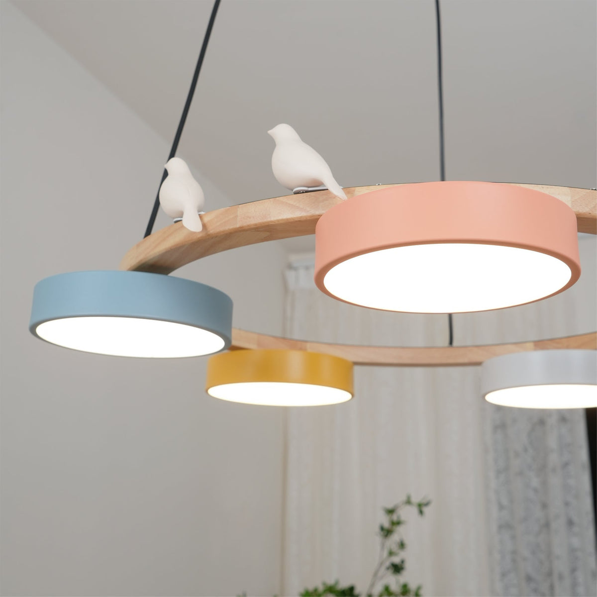 Tokagal Chandelier Bird Round