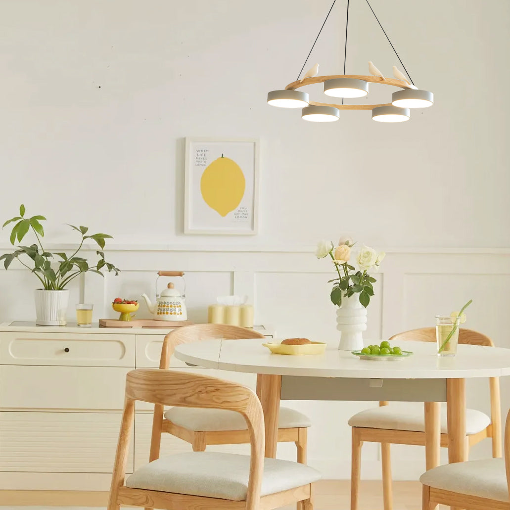 Tokagal Chandelier Bird Round