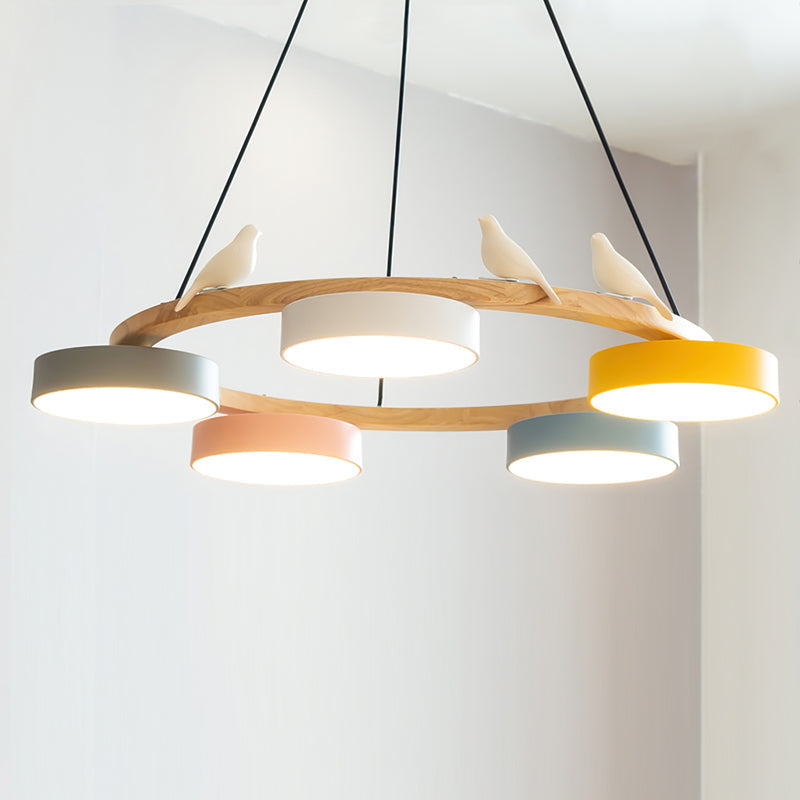 Tokagal Chandelier Bird Round